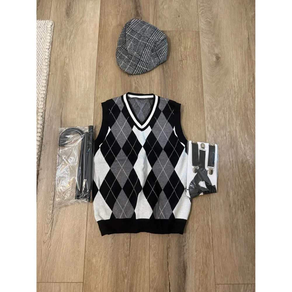 old man halloween costume accessories for kids, boy size large